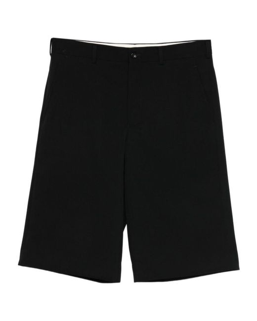 Comme des Garçons Black Belt Loop Shorts for men