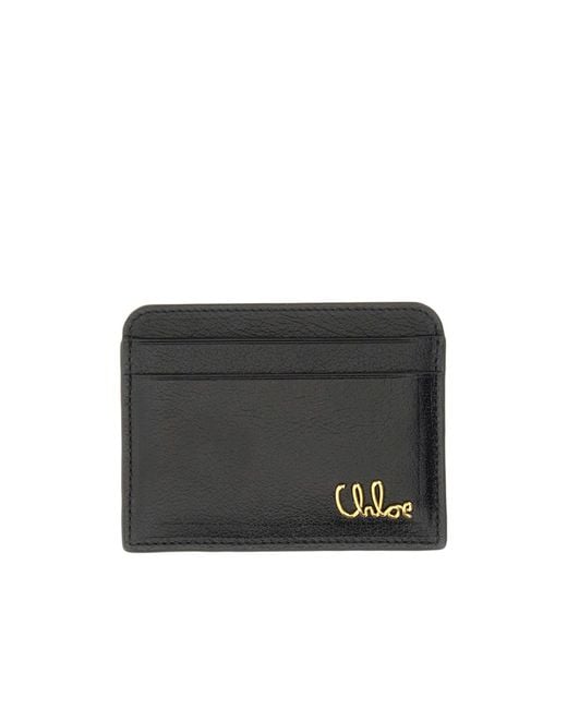 Chloé Black Chloé Iconic Card Holder