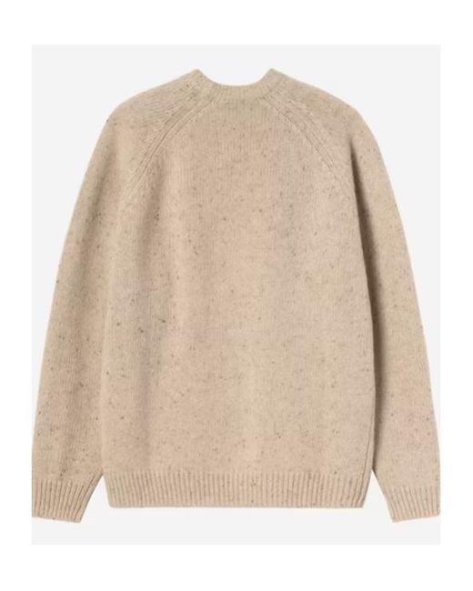 Carhartt Natural Anglistic Crewneck Knitted Sweater for men