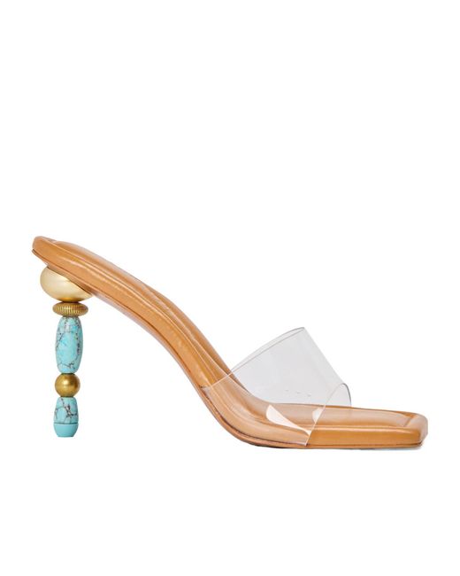 Cult Gaia White Simple High-Heeled Sandals