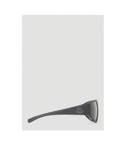 Moncler Gray Eyewear Pentagra Geometric Sunglasses for men