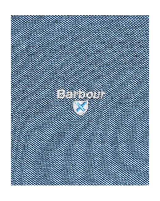Barbour Blue Sports Polo Shirt for men