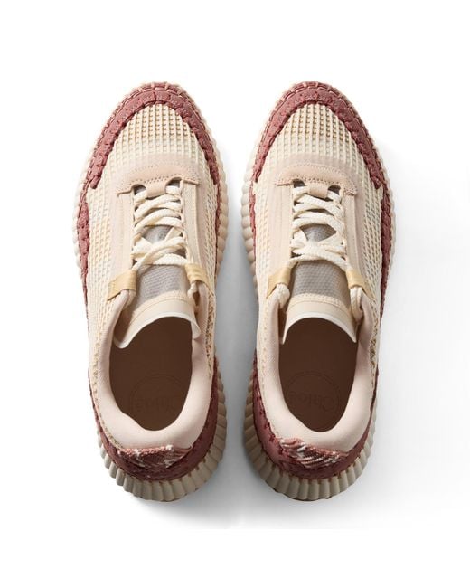 Chloé Pink Nama Sneasimple Sports Shoeskers