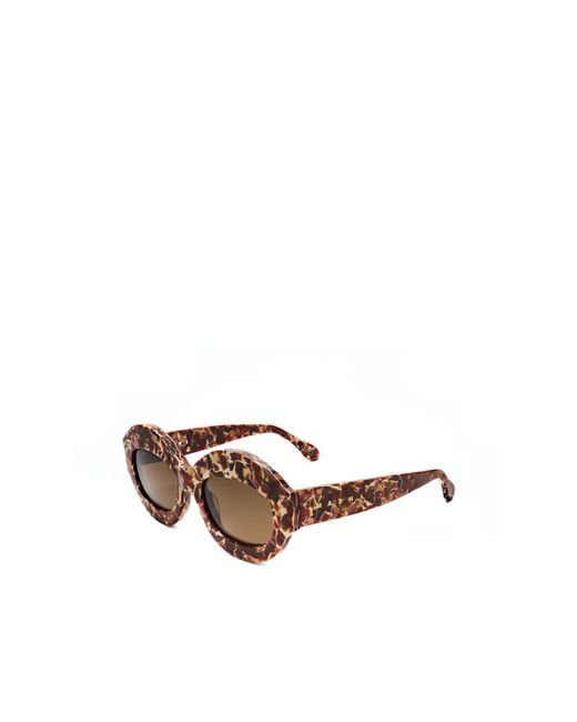 Marni Green Geometric Frame Sunglasses for men