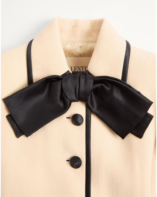 Valentino Natural Wool Crepe Jacket