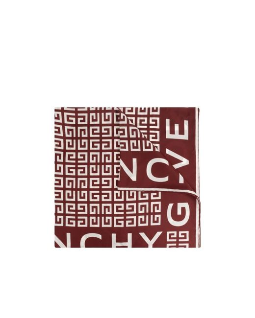 Givenchy Red Rectangular Scarf