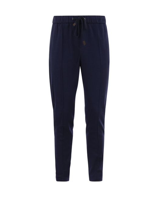 Peserico Blue Elastic Waistband Track Pants for men