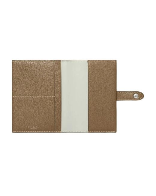 Tory Burch Natural Snap Passport Holder