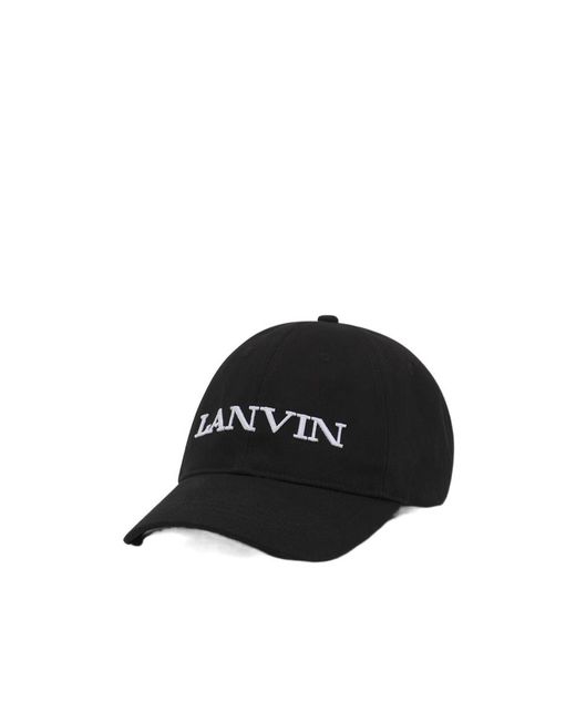 Lanvin Blue Logo Embroidered Cap