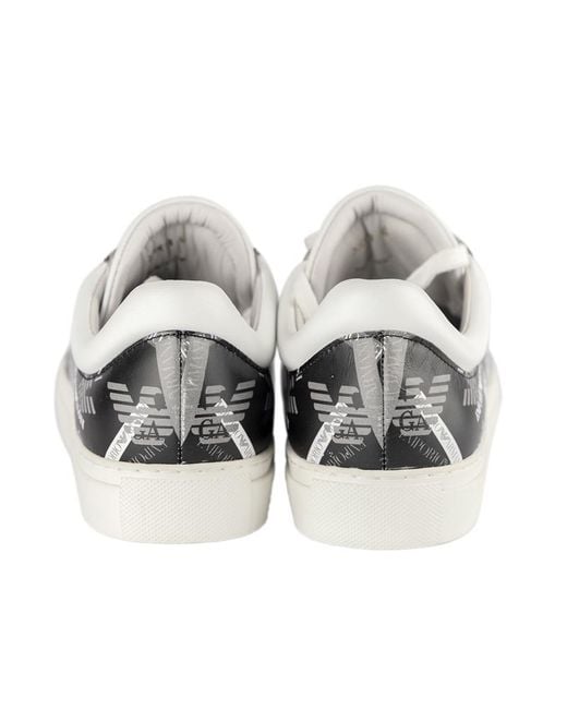 Emporio Armani Multicolor Logo Lacing Casual Sneakers for men