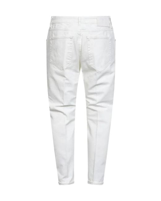 Pt Pantaloni White Pt Torino Cinque Tasche Slim Jeans for men