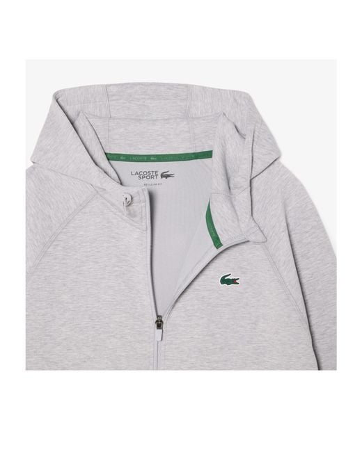 Lacoste Gray Zip-Up Hoodie for men