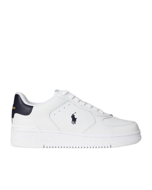 Polo Ralph Lauren White Minimalist Versatile Sneakers for men