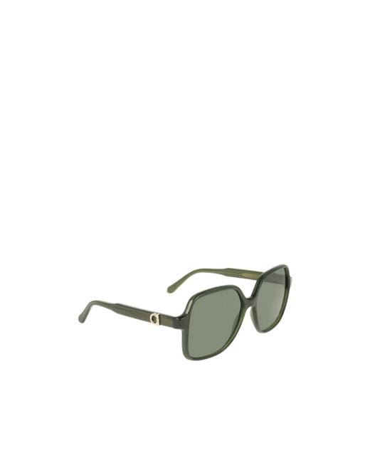 Ferragamo Green Sunglasses