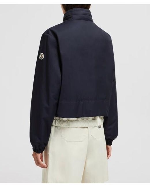 Moncler Blue Janze Layered Twill Zip-Up Jacket