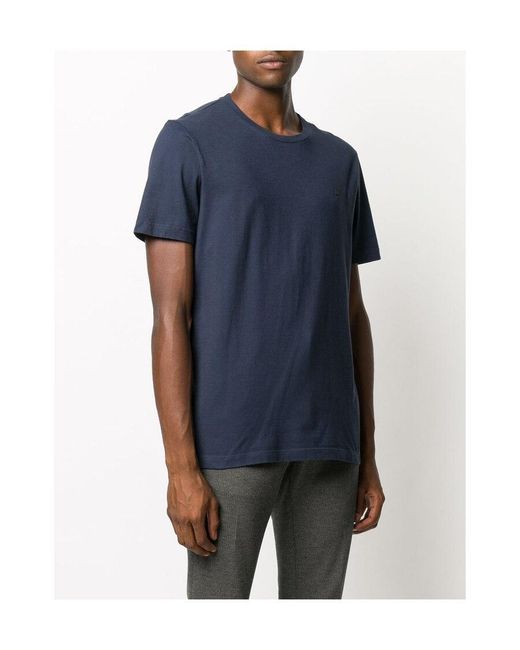 Dondup Blue Basic T-Shirt for men