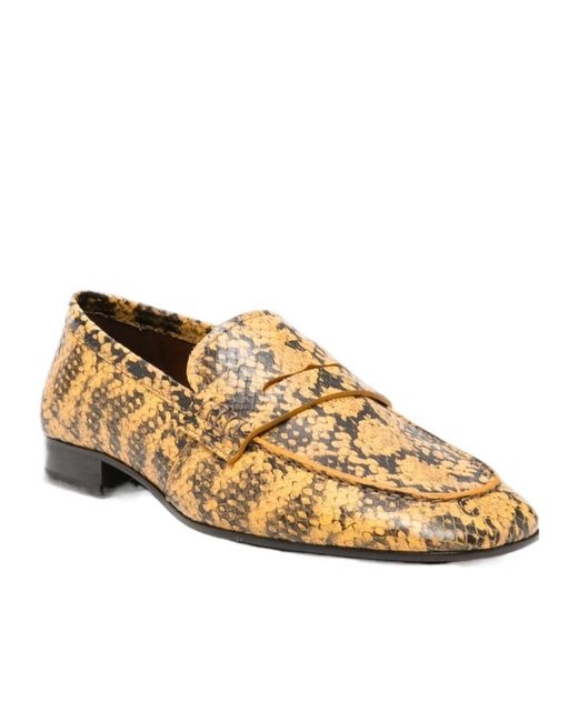 Dries Van Noten Natural Printed Loafers