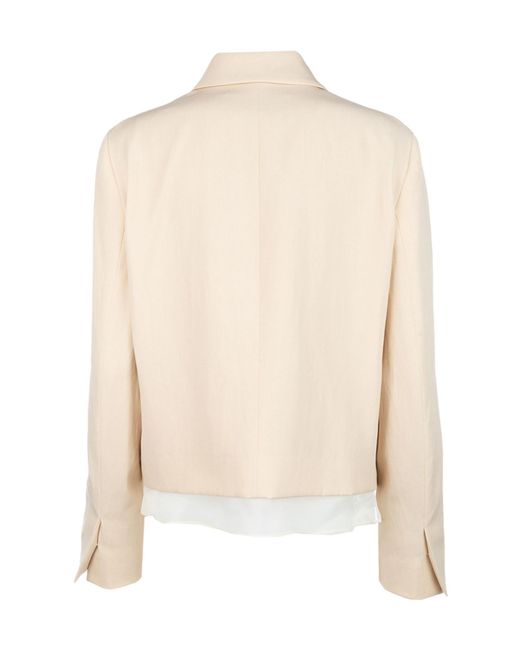 Fabiana Filippi Natural Long-Sleeved Casual Jacket