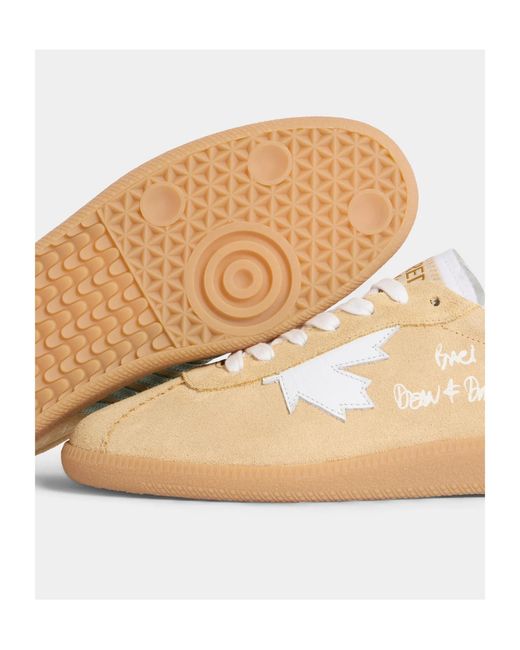 DSquared² Natural Rebel Lace-Up Sneakers for men