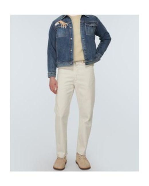 Undercover Blue Beaded Denim Jacket for men