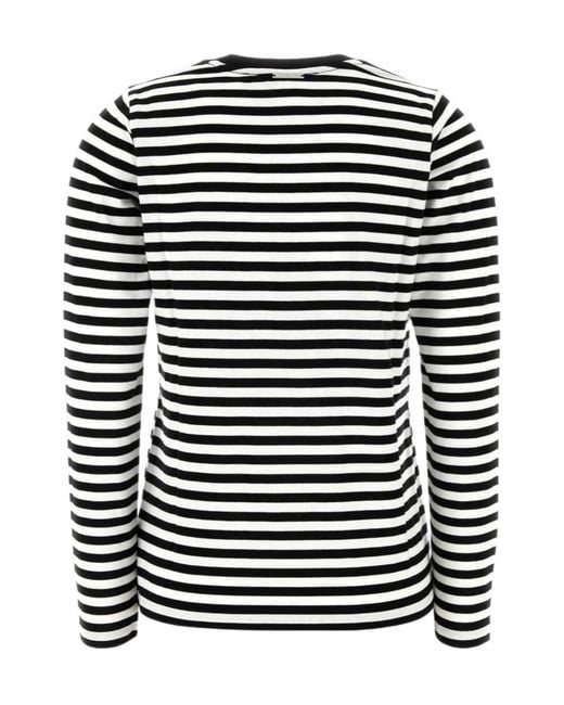 MICHAEL Michael Kors Black Embroidered Stripe T-Shirt