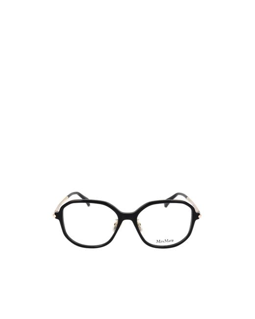 Max Mara White Square Frame Glasses