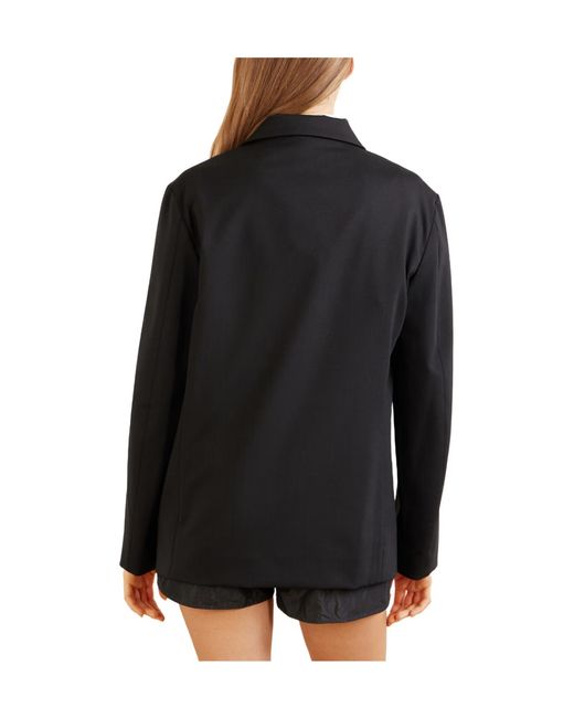 Kallmeyer Black Wool-Blend Jersey Blazer