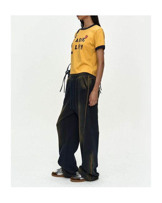 ANDERSSON BELL Yellow Crew Neck T-Shirt