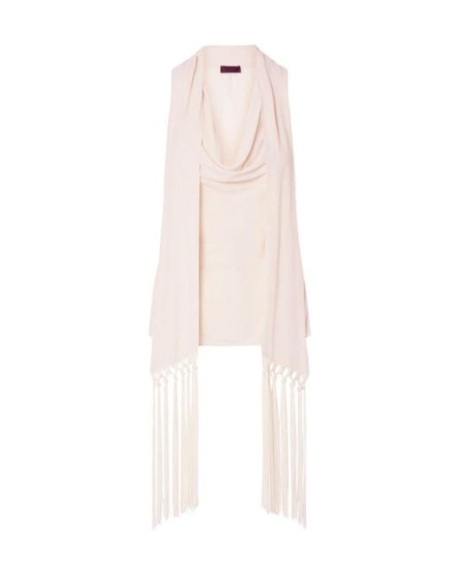 Liu Jo White Top With Scarf
