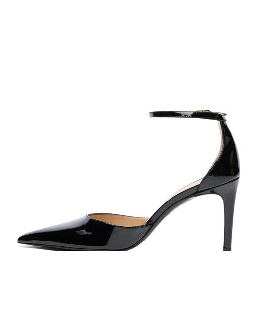 Stuart Weitzman Black Stuart Power Strap 85