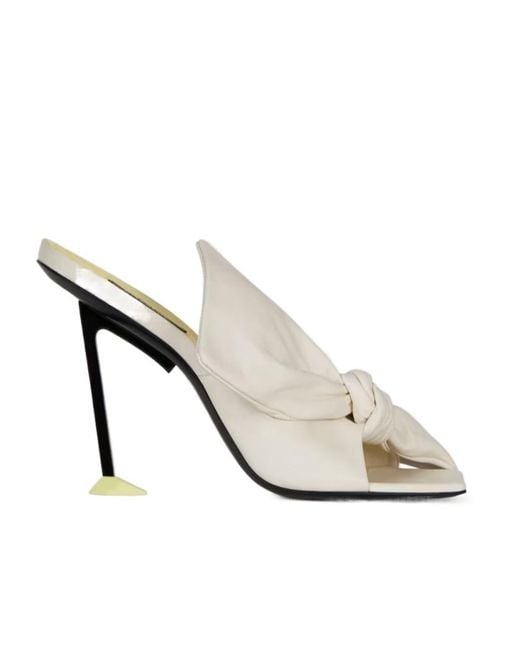Givenchy White Boudoir Heeled Mules