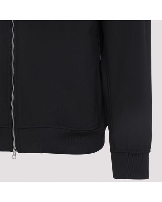 Stone Island Blue Logo Patch Zip-Up Hooded Jacket for men