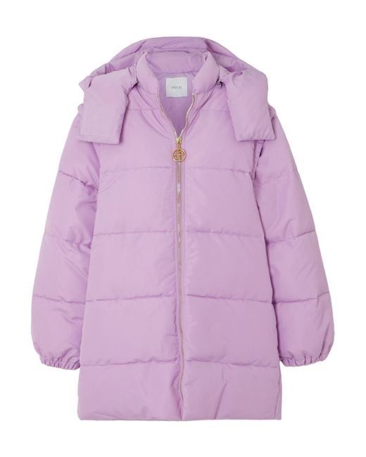 Patou Purple Zip-Up Hooded Jacket
