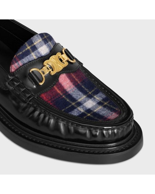 Céline Black Université Triomphe Chain Loafer