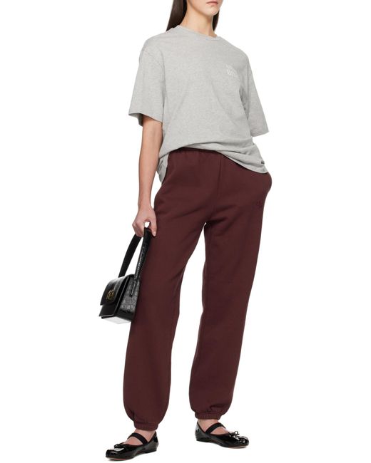 Anine Bing Purple Karter Jogger Pants