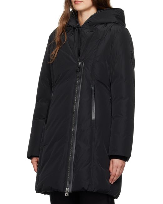 Mackage Black Hooded Down Jacket