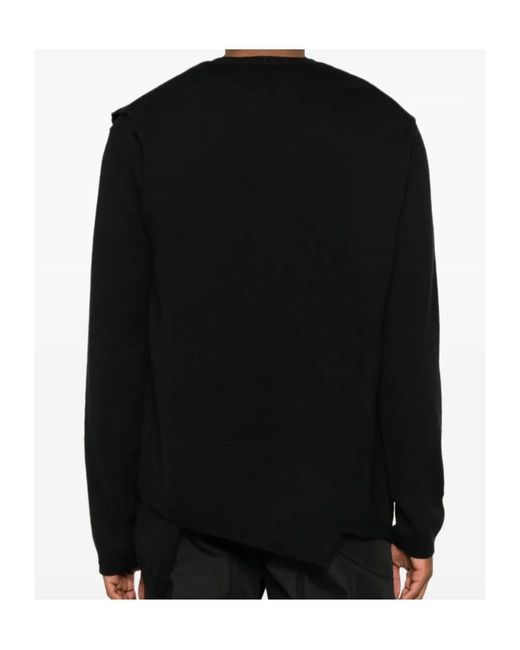Comme des Garçons Black Comme Des Garçons Shirt Asymmetrical Hem Layered Jumper for men