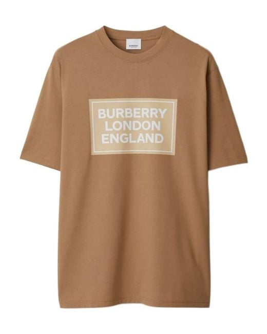 Burberry Brown Logo Short-Sleeved T-Shirt for men