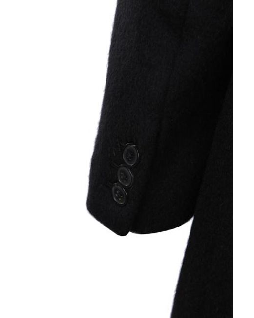 Our Legacy Black Double-Breasted Long Coat for men