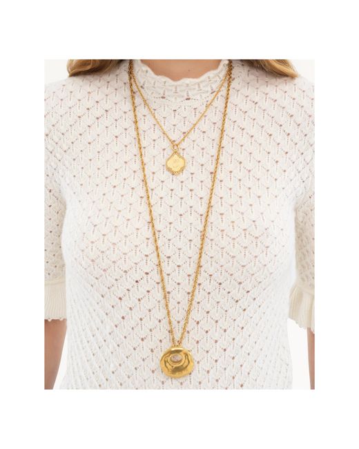 Chloé White Short-Sleeved Sweater