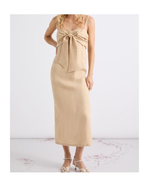 Marella Natural Pure Linen Sheath Dress