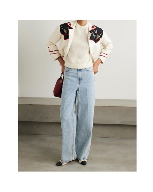 Doen White Short-Sleeved Sweater