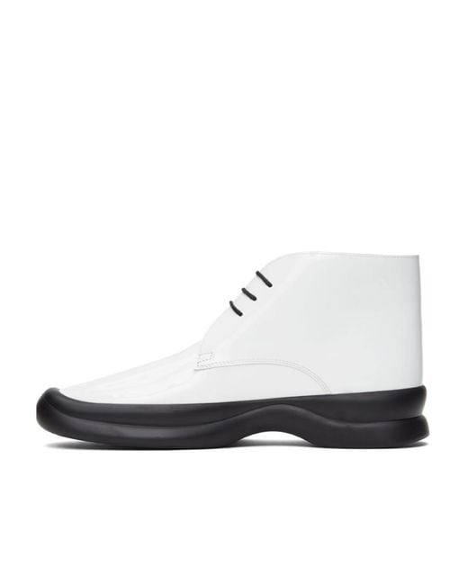 The Row White Logo Logo Boots