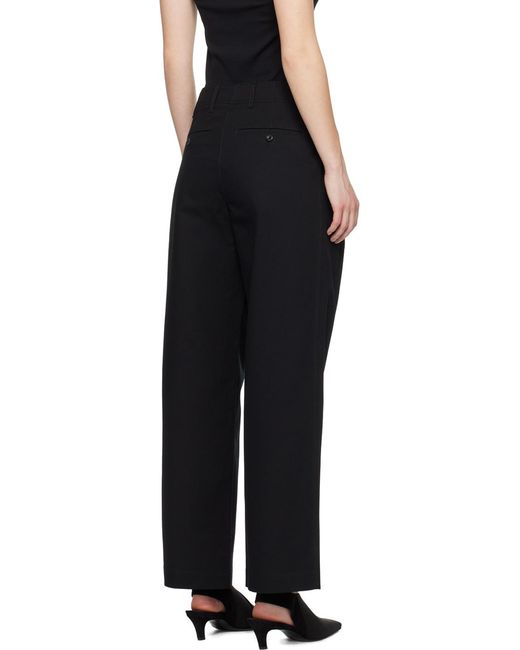 Totême Black Totême Wide-Leg Trousers