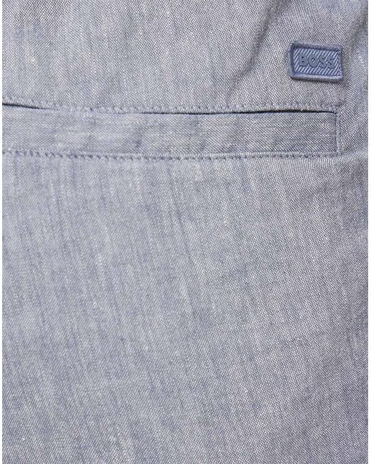 Boss Blue Drawstring Bermuda Shorts for men