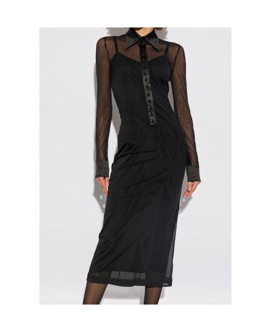 Dolce & Gabbana Black Shirt Dresses