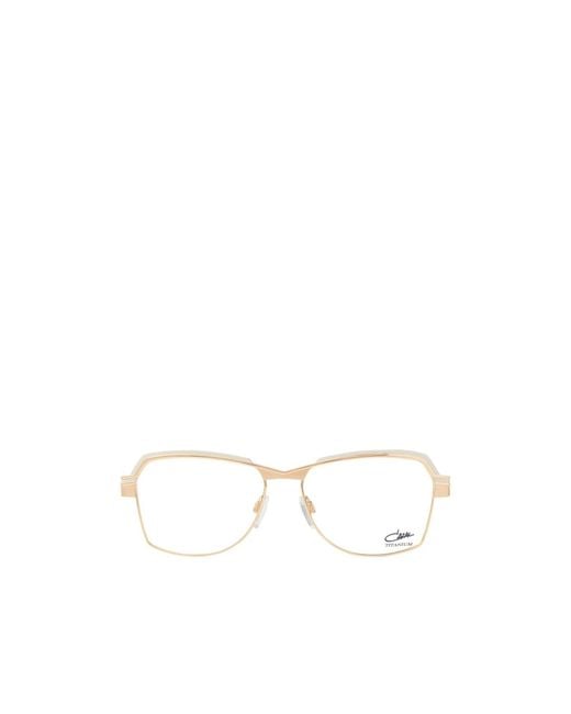 Cazal White Full Frame Plain Mirror for men