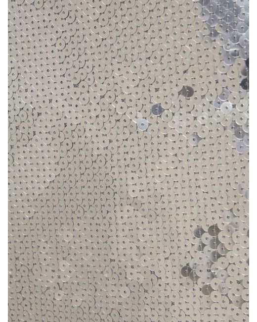 16Arlington White Sequined Midi Skirt