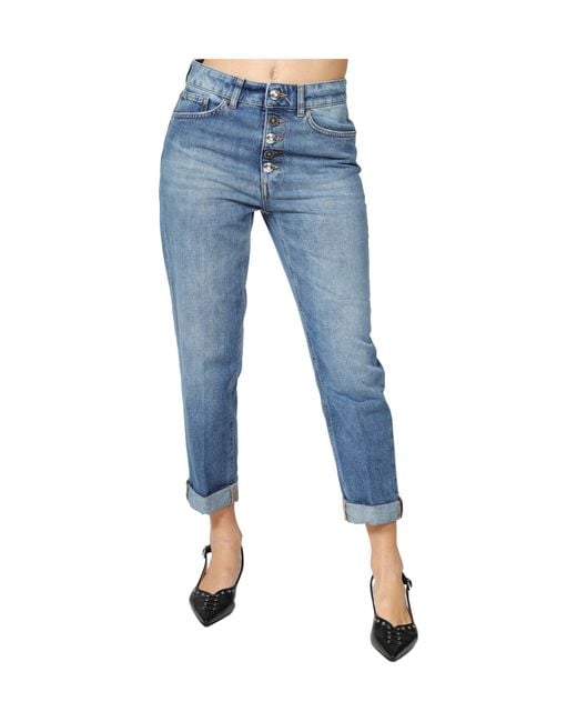 Dondup Blue Koons Straight-Leg Jeans