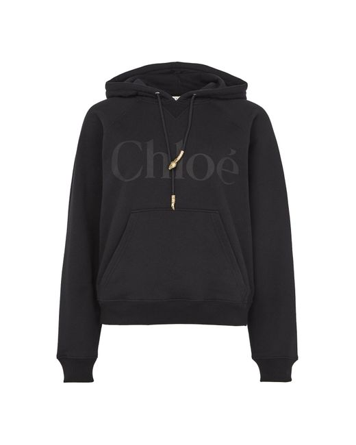 Chloé Black Hooded Sweater
